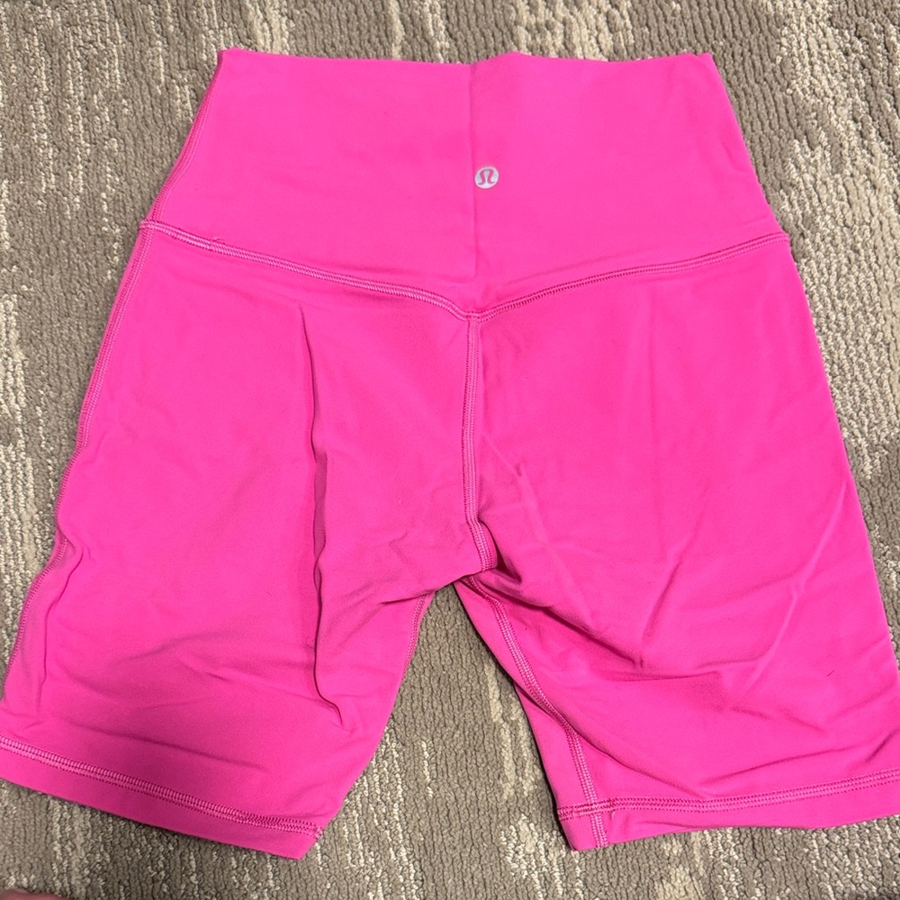 lululemon athletica Vibrant Pink Bike Shorts